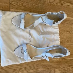 Alexandre Birman size 40 clarita white bow sandal worn 1 time(dust bag included)